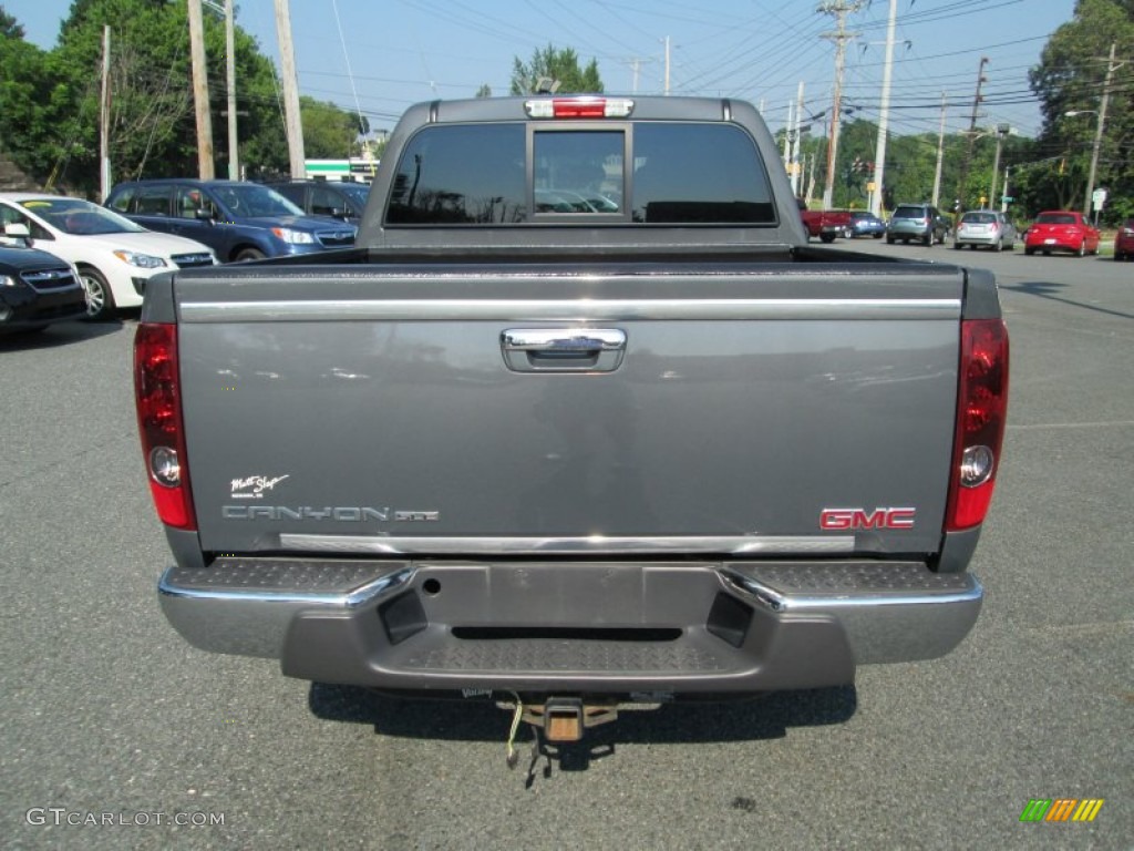2009 Canyon SLE Crew Cab 4x4 - Dark Steel Gray Metallic / Ebony photo #7