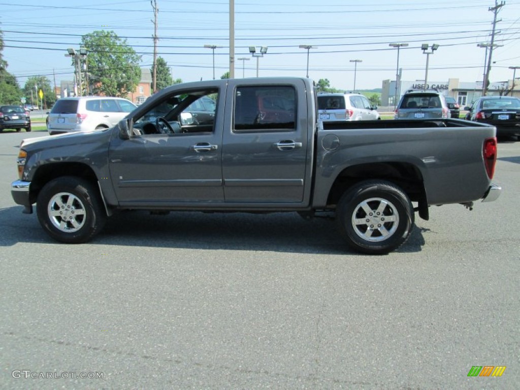 2009 Canyon SLE Crew Cab 4x4 - Dark Steel Gray Metallic / Ebony photo #9