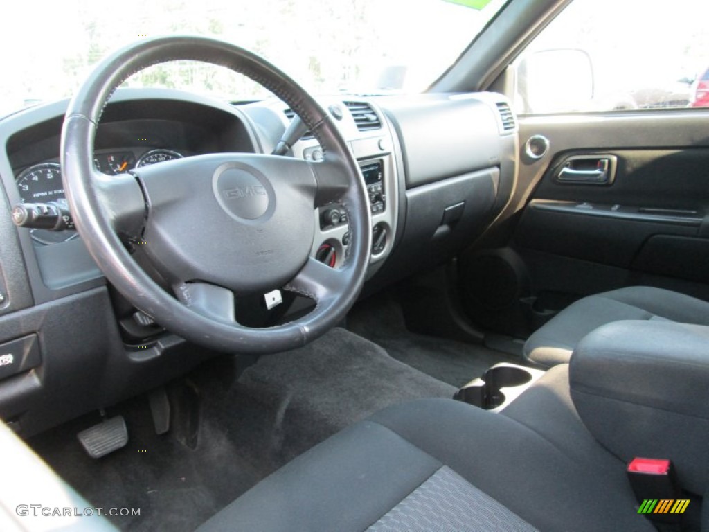 2009 Canyon SLE Crew Cab 4x4 - Dark Steel Gray Metallic / Ebony photo #10
