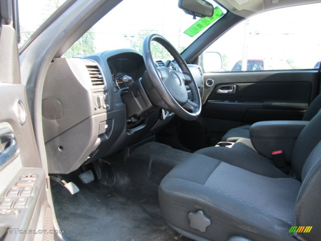 2009 Canyon SLE Crew Cab 4x4 - Dark Steel Gray Metallic / Ebony photo #11