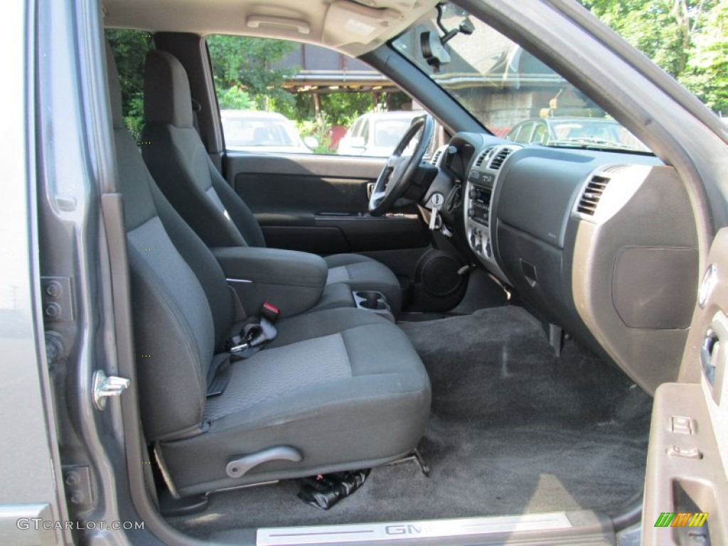 2009 Canyon SLE Crew Cab 4x4 - Dark Steel Gray Metallic / Ebony photo #16