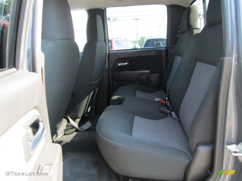2009 Canyon SLE Crew Cab 4x4 - Dark Steel Gray Metallic / Ebony photo #20