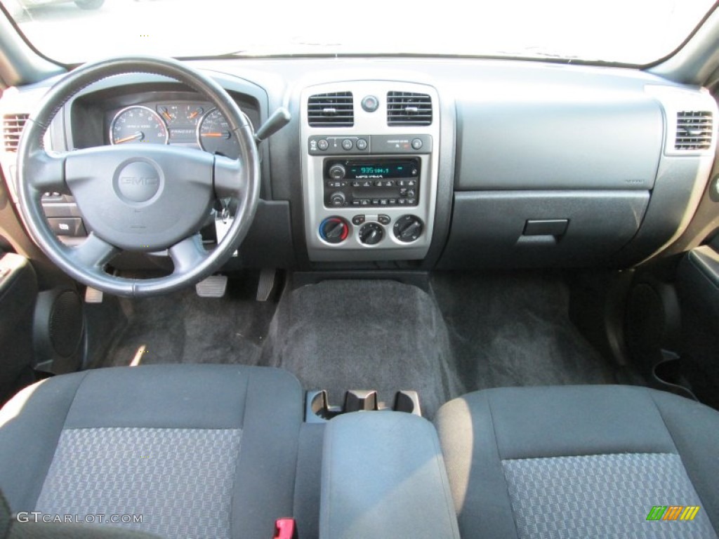2009 Canyon SLE Crew Cab 4x4 - Dark Steel Gray Metallic / Ebony photo #23