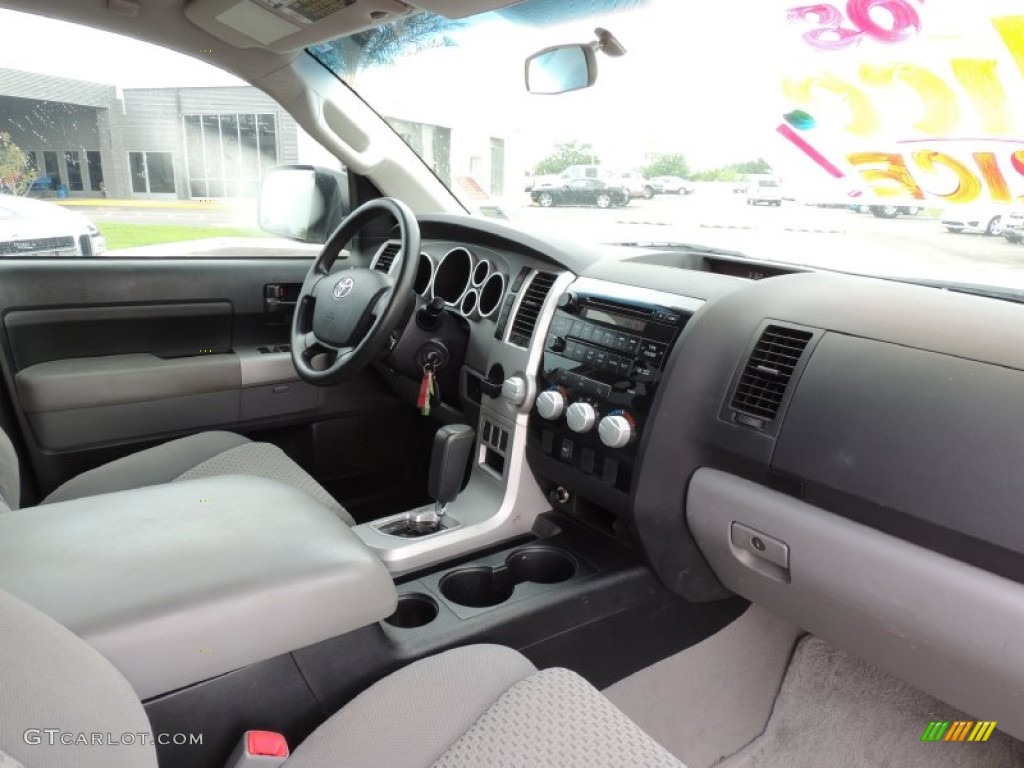 2008 Tundra SR5 Double Cab - Super White / Graphite Gray photo #6