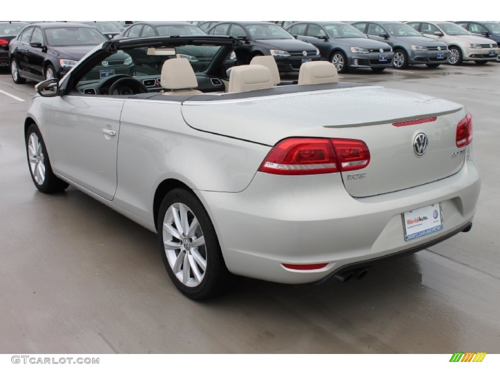 2012 Eos Komfort - Silver Leaf Metallic / Cornsilk Beige photo #7