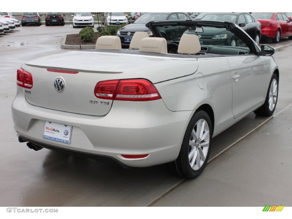2012 Eos Komfort - Silver Leaf Metallic / Cornsilk Beige photo #9