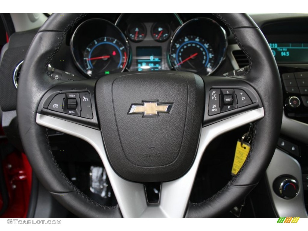 2012 Chevrolet Cruze LT/RS Jet Black Steering Wheel Photo #83619444