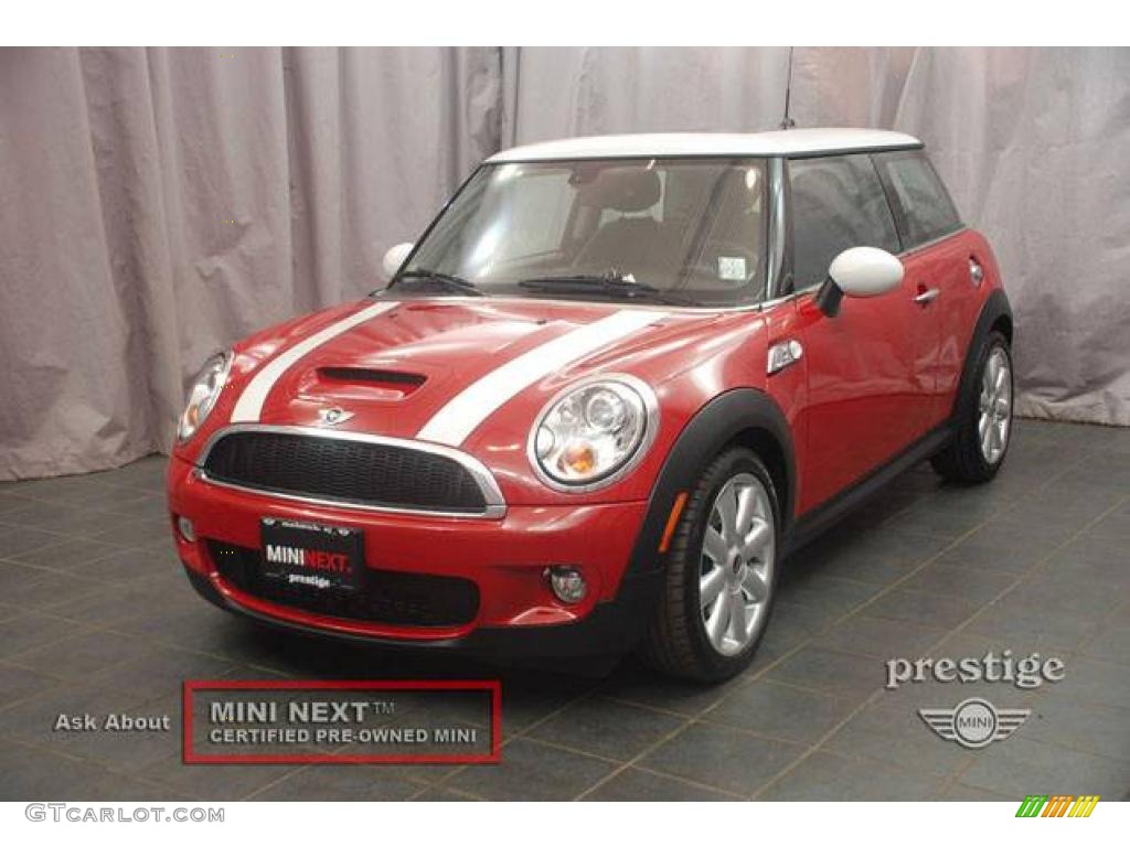 2008 Cooper S Hardtop - Chili Red / Punch Carbon Black photo #1