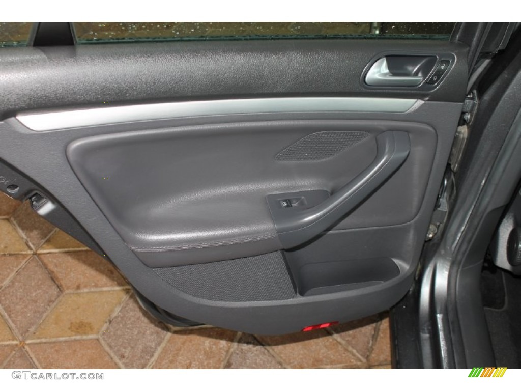 2008 Volkswagen GLI Sedan Anthracite Door Panel Photo #83620518