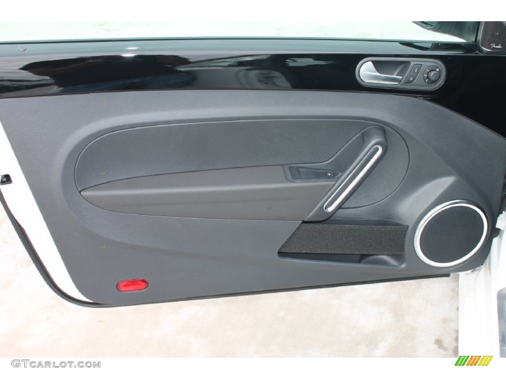 2013 Volkswagen Beetle R-Line Titan Black Door Panel Photo #83621803