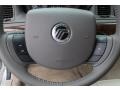 2009 Mercury Grand Marquis Medium Light Stone Interior Steering Wheel Photo