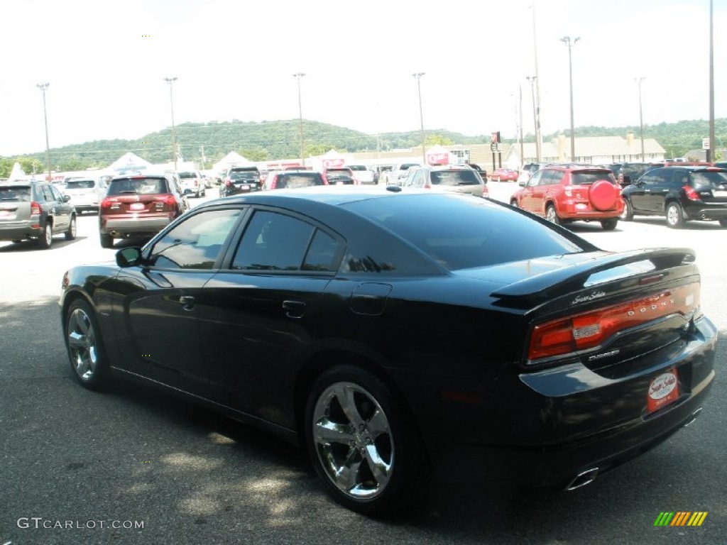 2012 Charger R/T - Pitch Black / Black photo #11
