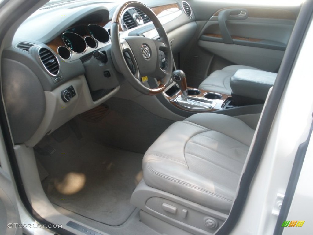 2008 Enclave CXL AWD - White Opal / Titanium/Dark Titanium photo #5
