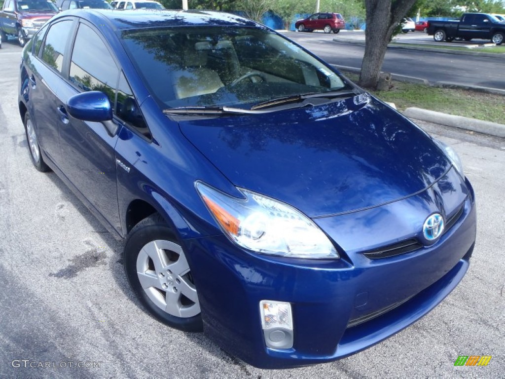 2010 Prius Hybrid III - Blue Ribbon Metallic / Misty Gray photo #1