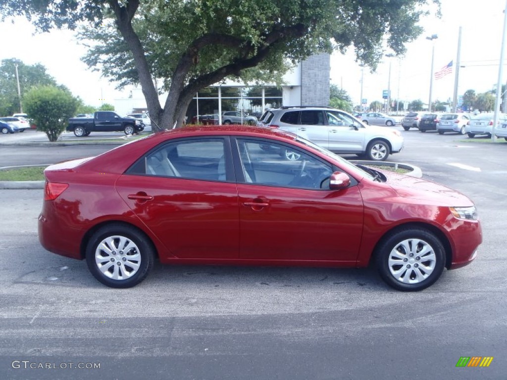 Spicy Red 2010 Kia Forte EX Exterior Photo #83624773