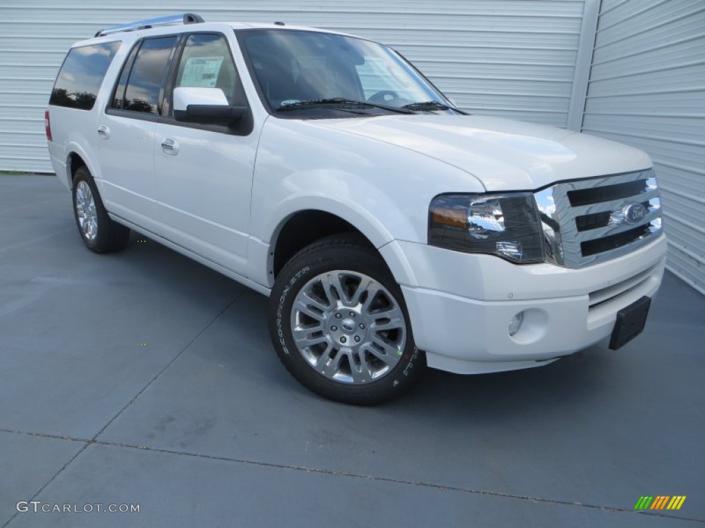 2013 Expedition EL Limited - White Platinum Tri-Coat / Charcoal Black photo #1