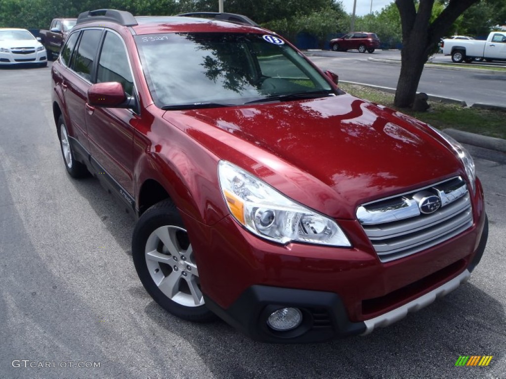 2013 Outback 2.5i Limited - Venetian Red Pearl / Ivory photo #1
