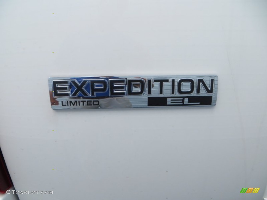 2013 Expedition EL Limited - White Platinum Tri-Coat / Charcoal Black photo #13