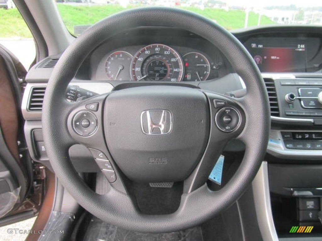 2013 Honda Accord LX-S Coupe Black Steering Wheel Photo #83625611