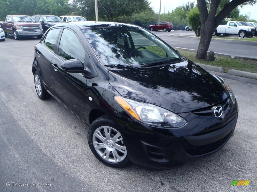 Brilliant Black Mazda MAZDA2