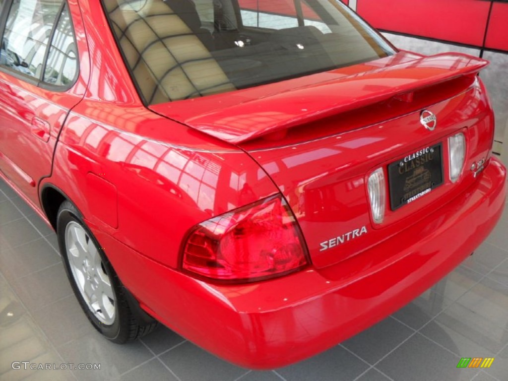 2006 Sentra 1.8 S Special Edition - Code Red / Charcoal photo #4