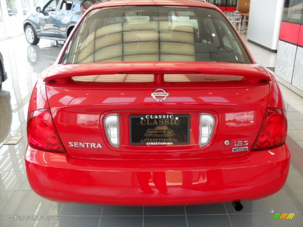 2006 Sentra 1.8 S Special Edition - Code Red / Charcoal photo #5