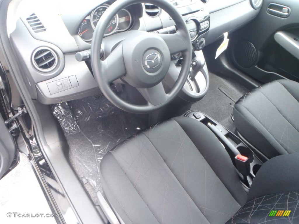 Black Interior 2013 Mazda MAZDA2 Sport Photo #83625937