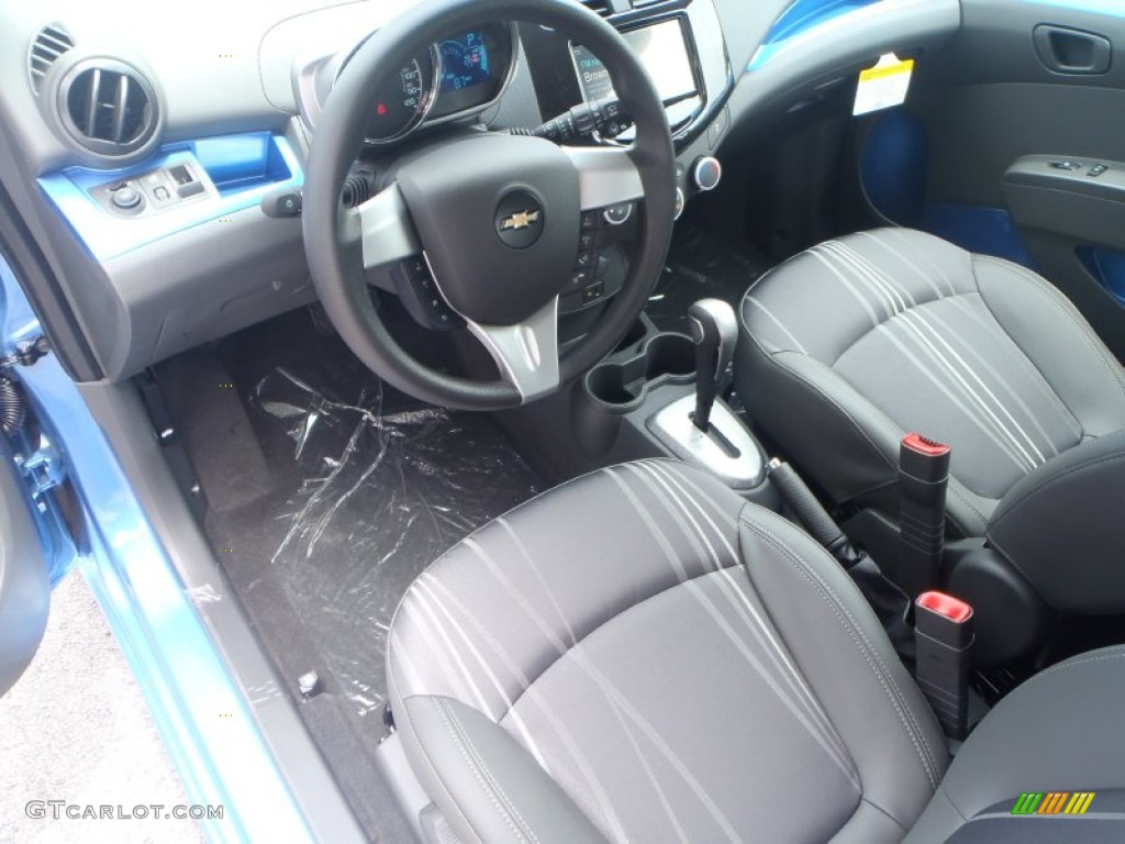 Silver/Blue Interior 2014 Chevrolet Spark LT Photo #83626807