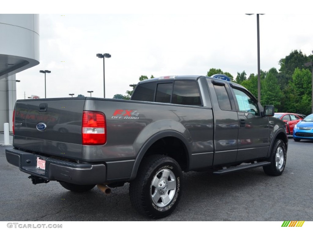 2004 F150 FX4 SuperCab 4x4 - Dark Shadow Grey Metallic / Black/Medium Flint photo #3