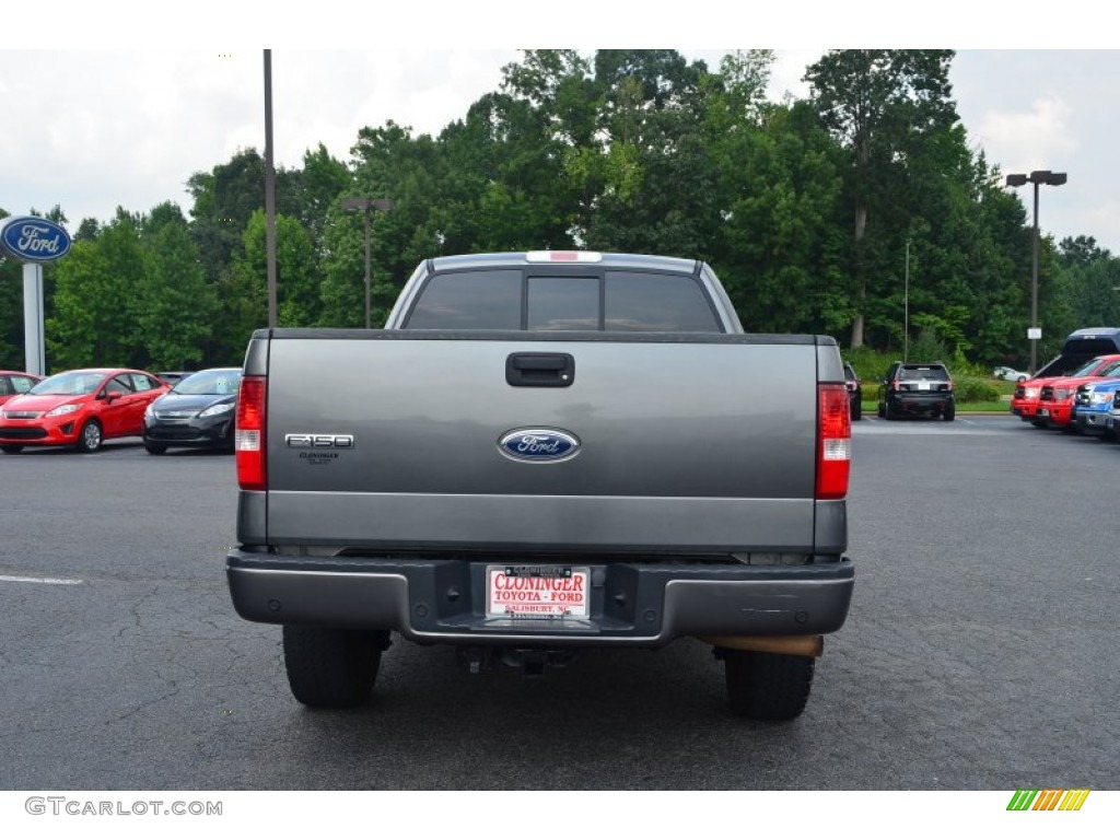 2004 F150 FX4 SuperCab 4x4 - Dark Shadow Grey Metallic / Black/Medium Flint photo #4
