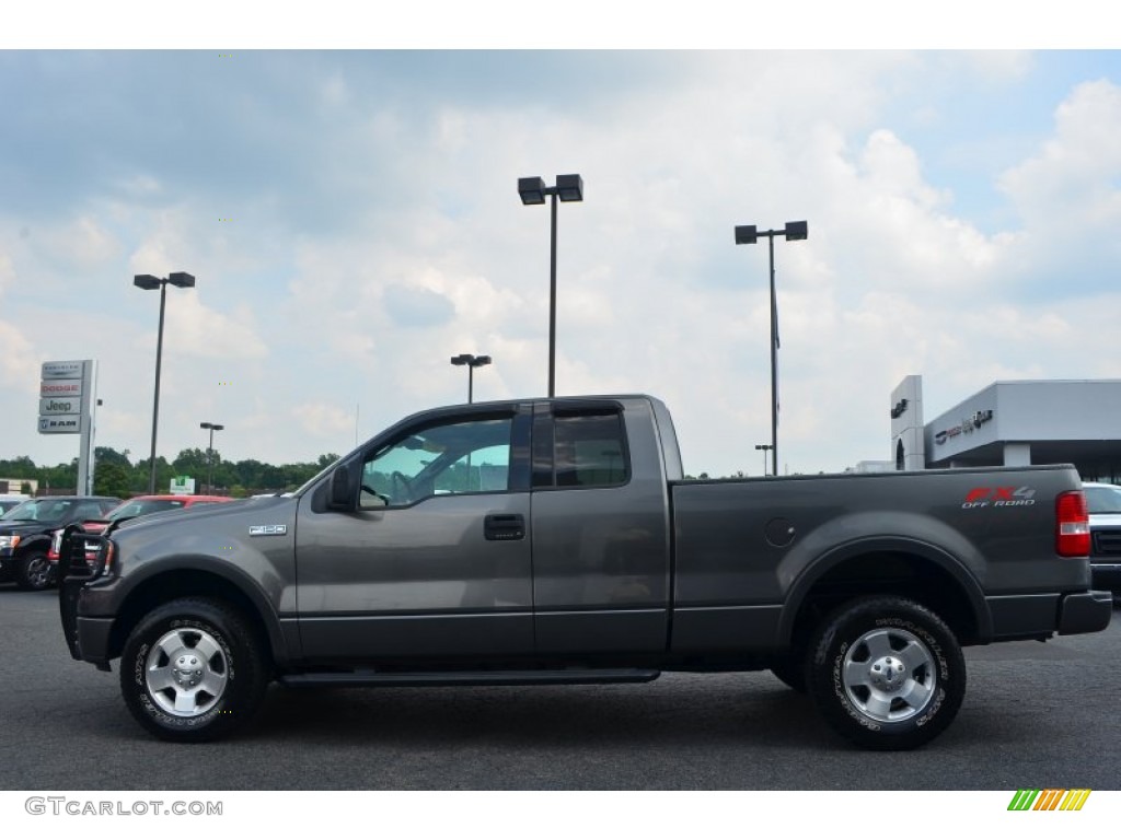 2004 F150 FX4 SuperCab 4x4 - Dark Shadow Grey Metallic / Black/Medium Flint photo #5