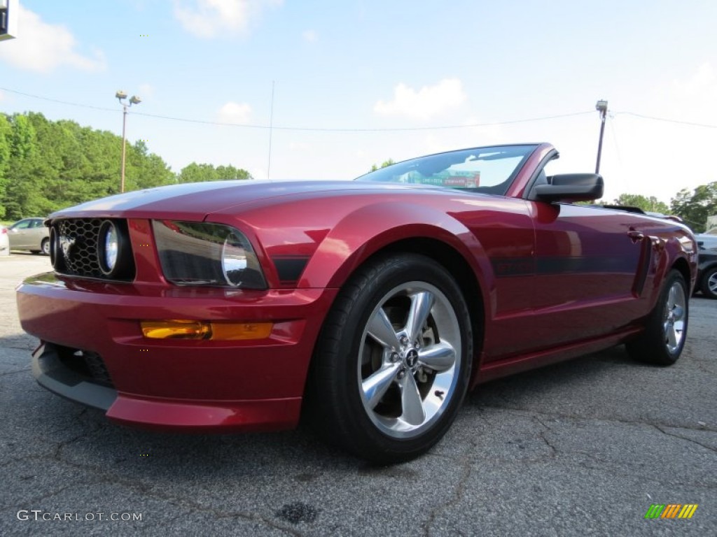 2007 Mustang GT/CS California Special Convertible - Redfire Metallic / Black/Parchment photo #3