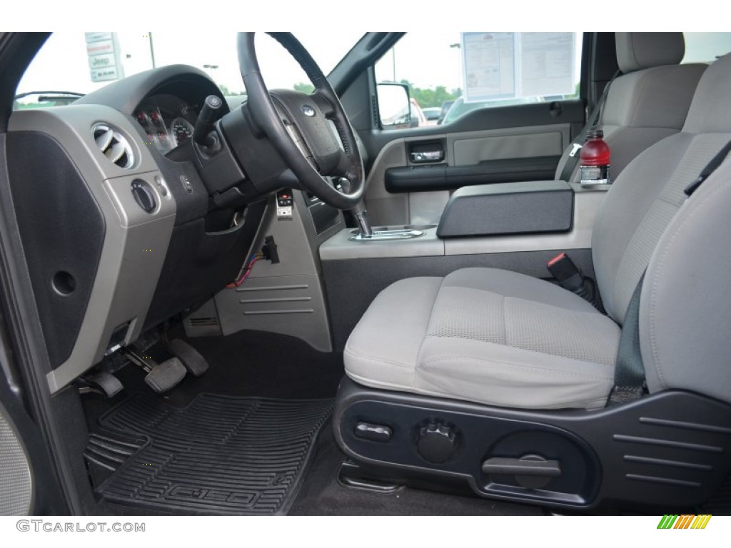 2004 F150 FX4 SuperCab 4x4 - Dark Shadow Grey Metallic / Black/Medium Flint photo #9