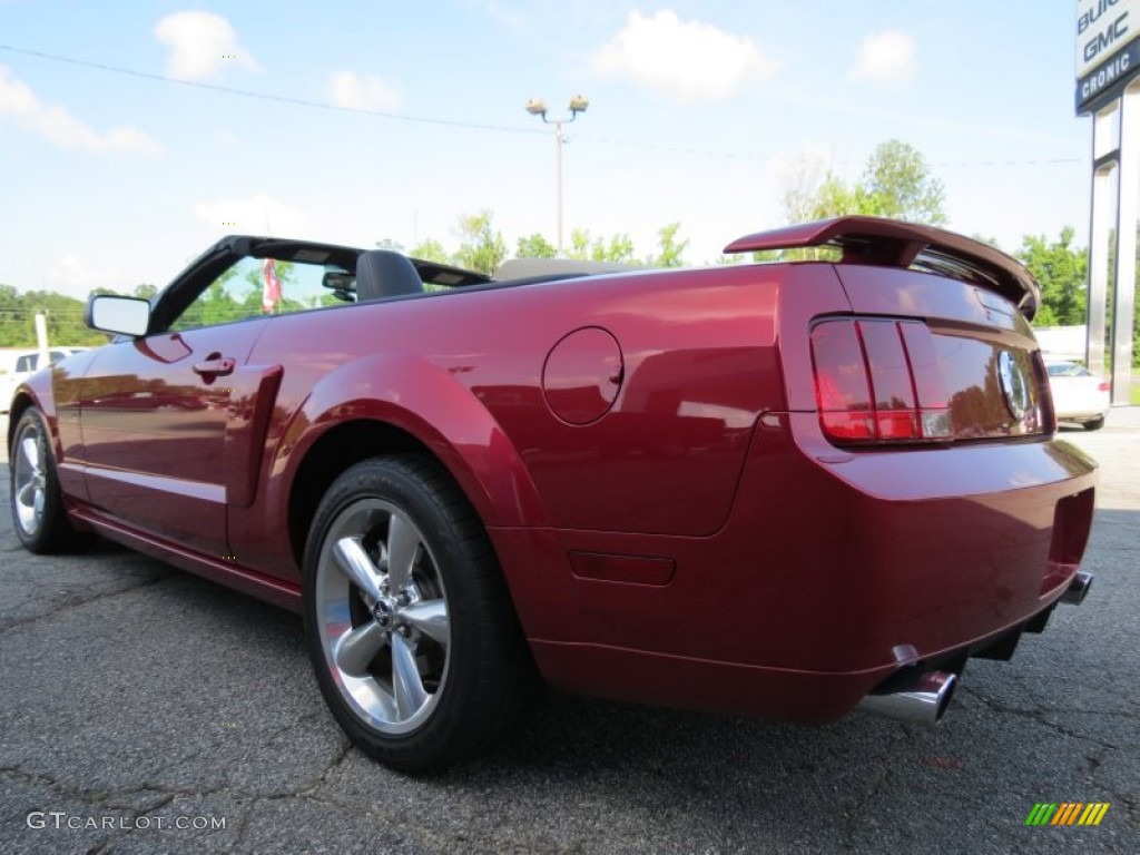 2007 Mustang GT/CS California Special Convertible - Redfire Metallic / Black/Parchment photo #5