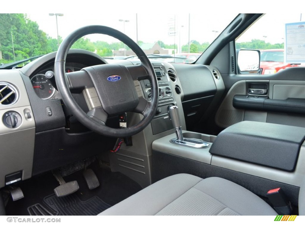 2004 F150 FX4 SuperCab 4x4 - Dark Shadow Grey Metallic / Black/Medium Flint photo #10