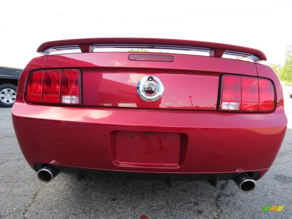 2007 Mustang GT/CS California Special Convertible - Redfire Metallic / Black/Parchment photo #6