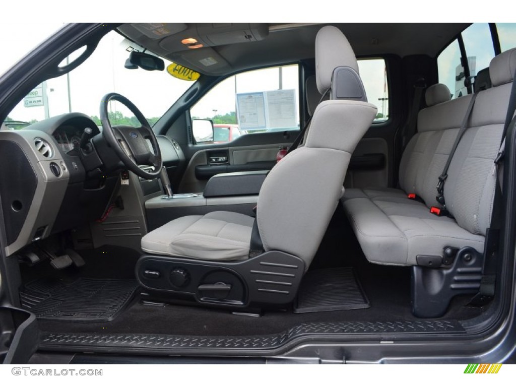 2004 F150 FX4 SuperCab 4x4 - Dark Shadow Grey Metallic / Black/Medium Flint photo #11