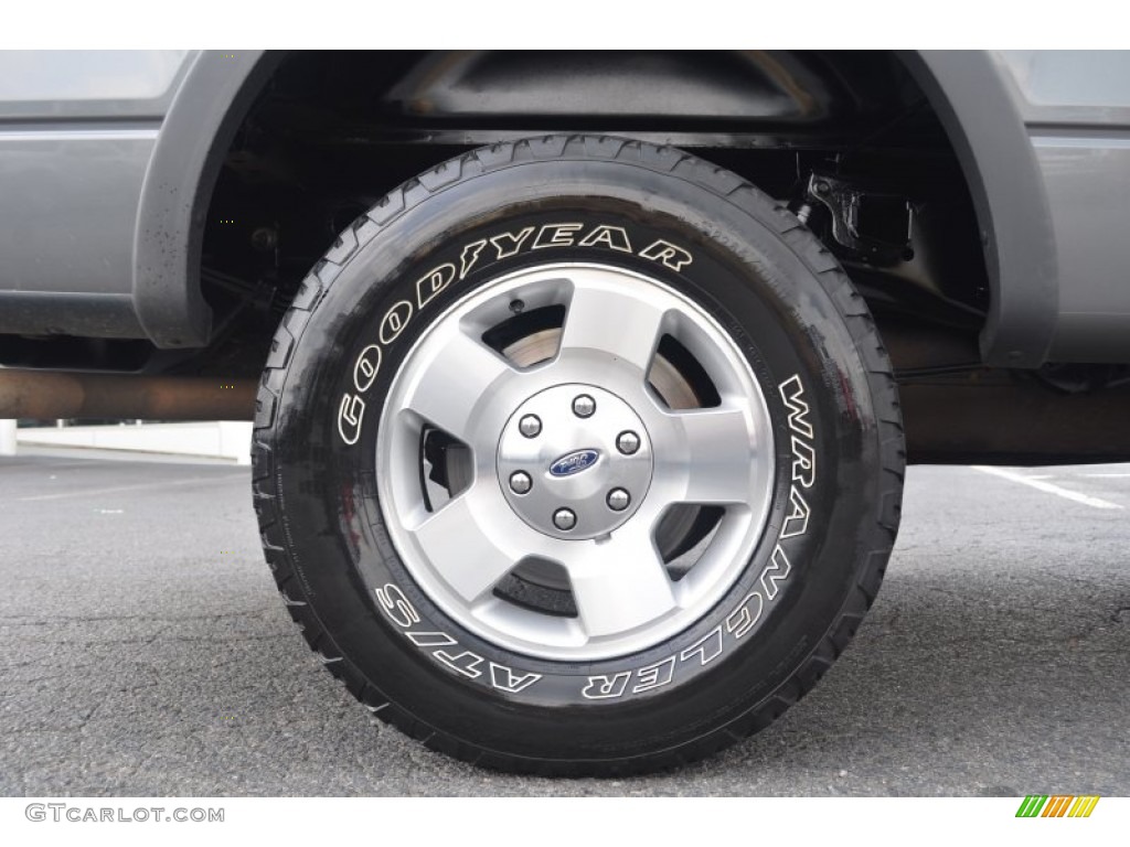 2004 F150 FX4 SuperCab 4x4 - Dark Shadow Grey Metallic / Black/Medium Flint photo #14