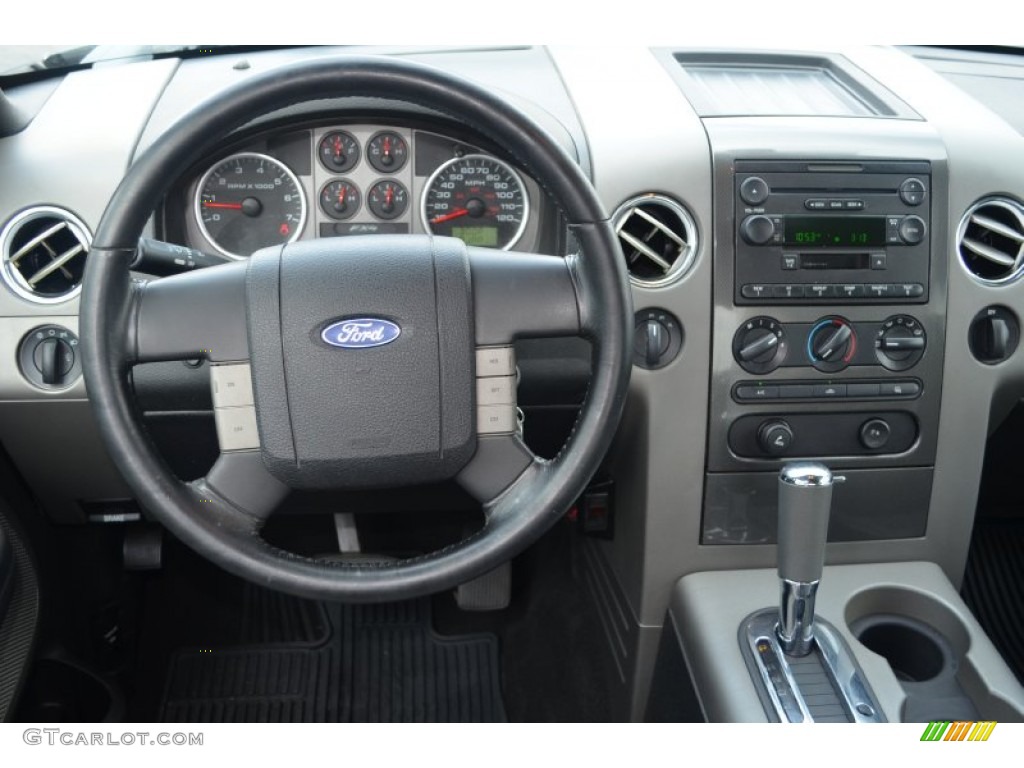 2004 F150 FX4 SuperCab 4x4 - Dark Shadow Grey Metallic / Black/Medium Flint photo #17