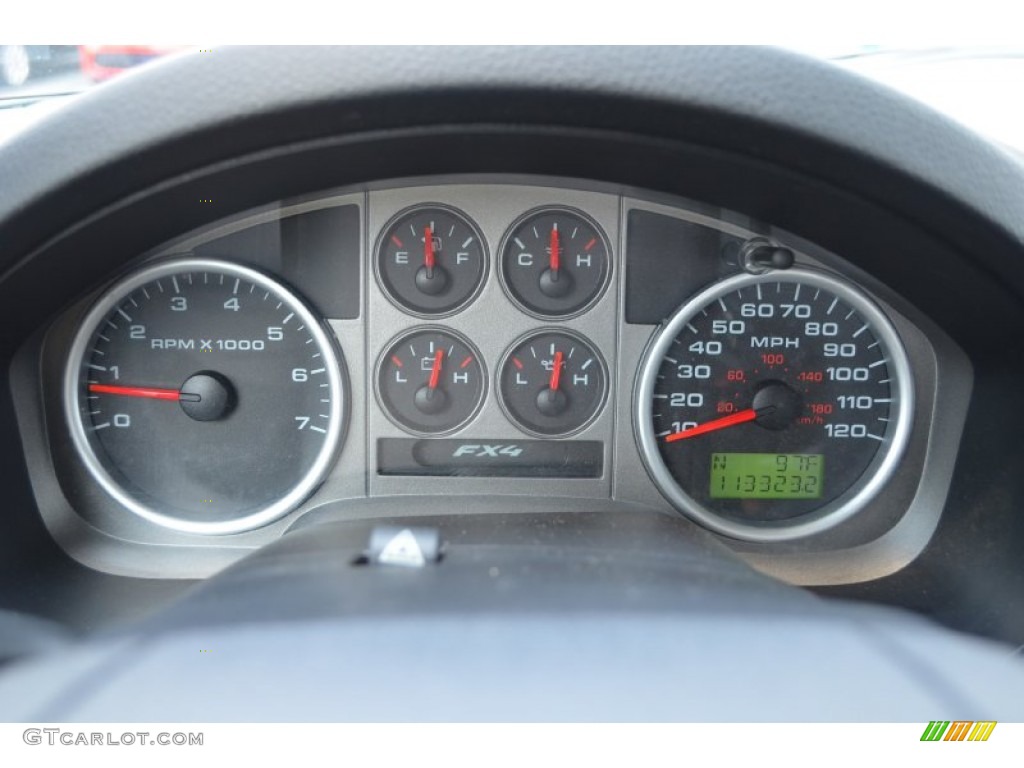 2004 F150 FX4 SuperCab 4x4 - Dark Shadow Grey Metallic / Black/Medium Flint photo #22