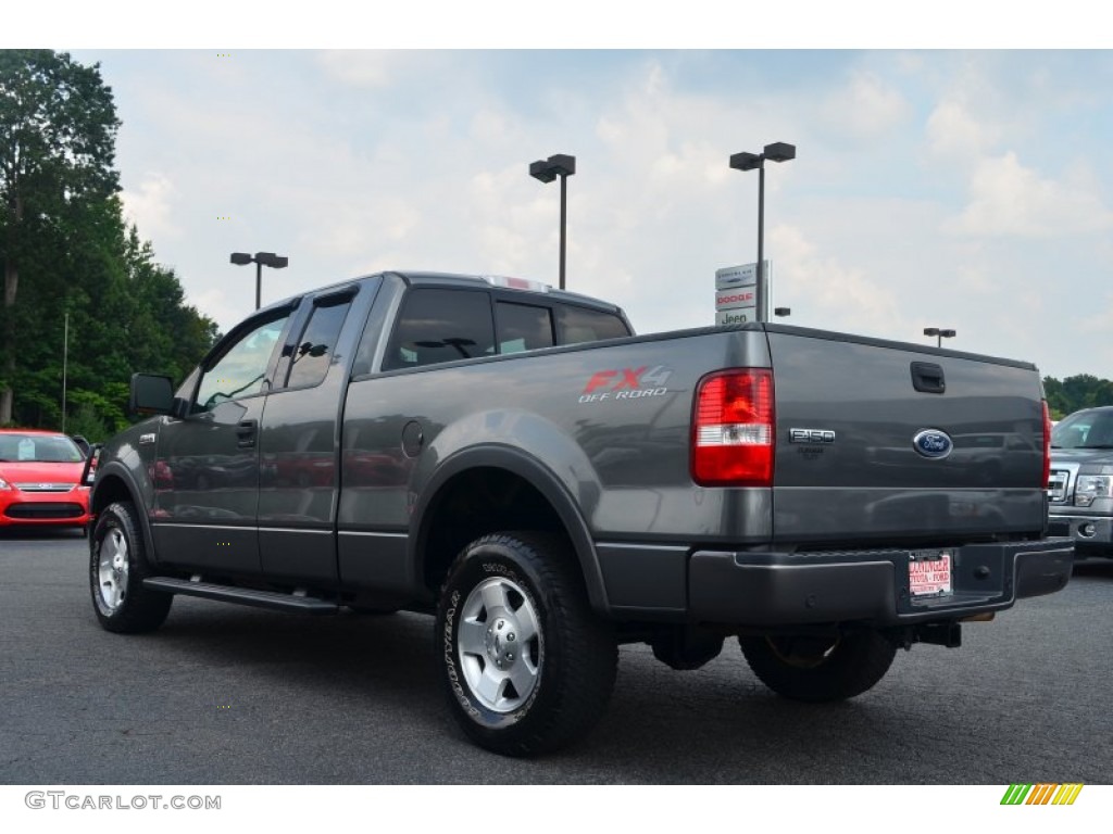 2004 F150 FX4 SuperCab 4x4 - Dark Shadow Grey Metallic / Black/Medium Flint photo #25