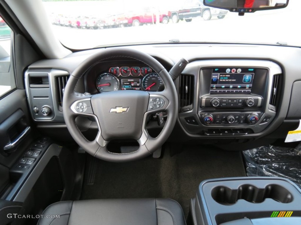 2014 Chevrolet Silverado 1500 LT Z71 Crew Cab Jet Black Dashboard Photo #83628319