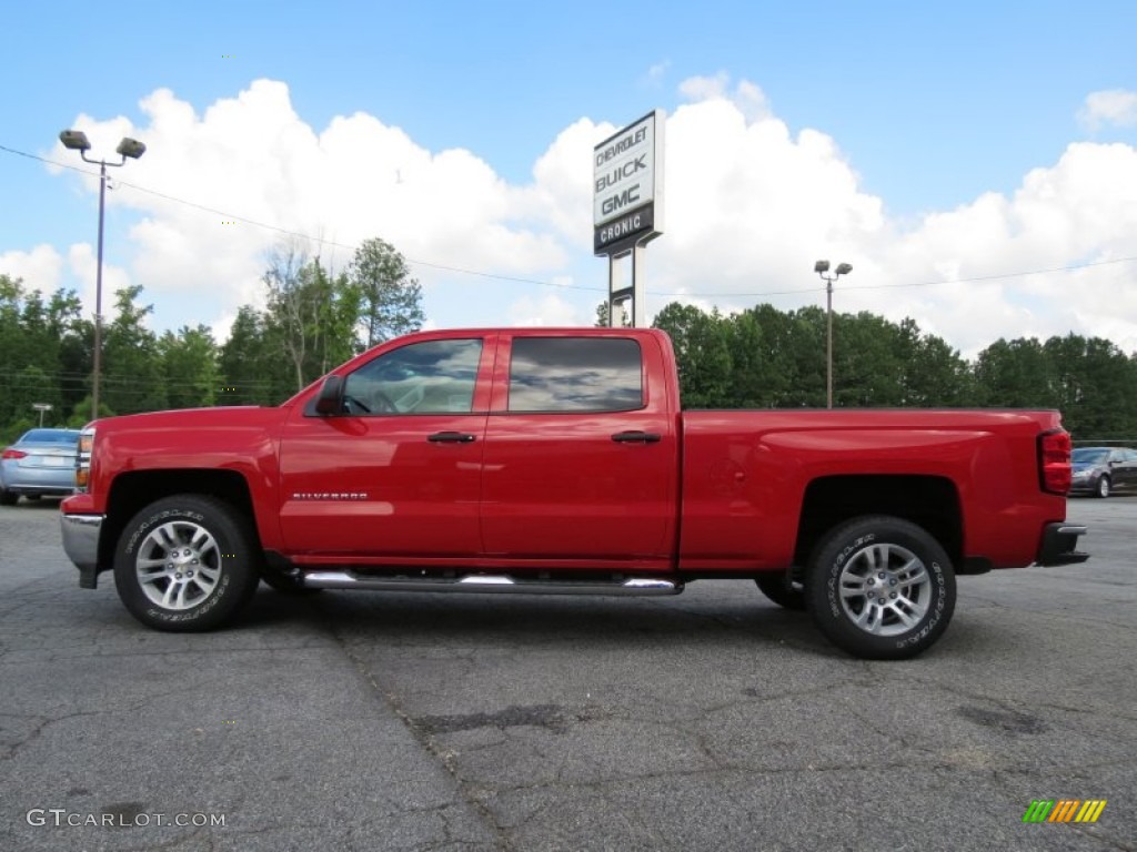 2014 Silverado 1500 LT Crew Cab - Victory Red / Cocoa/Dune photo #4