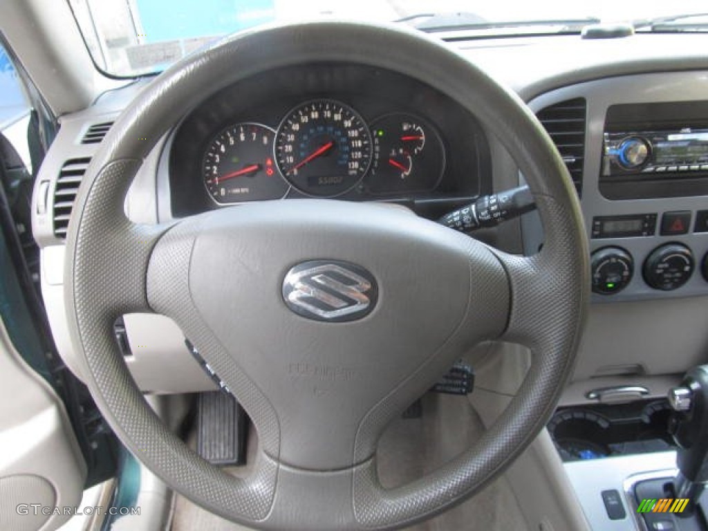 2003 Suzuki Grand Vitara 4x4 Beige Steering Wheel Photo #83628565