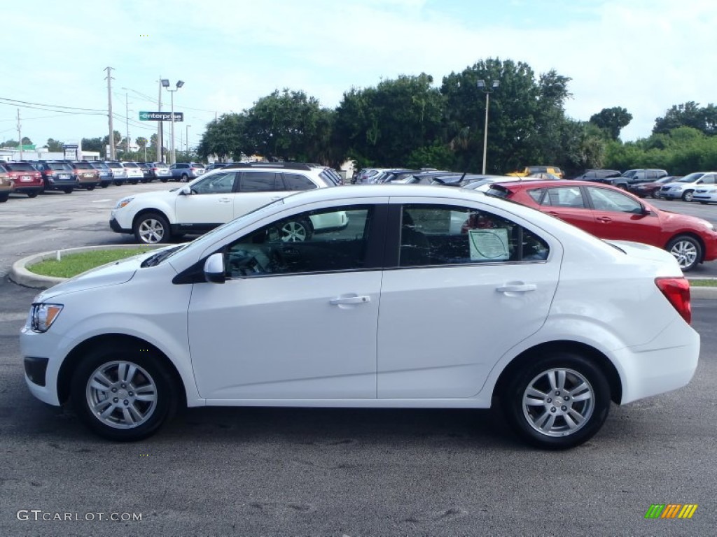 Summit White 2013 Chevrolet Sonic LT Sedan Exterior Photo #83628778