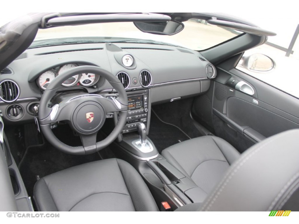 Black Interior 2012 Porsche Boxster S Photo #83629171