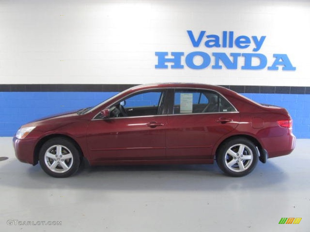 2005 Accord EX Sedan - Redondo Red Pearl / Gray photo #2