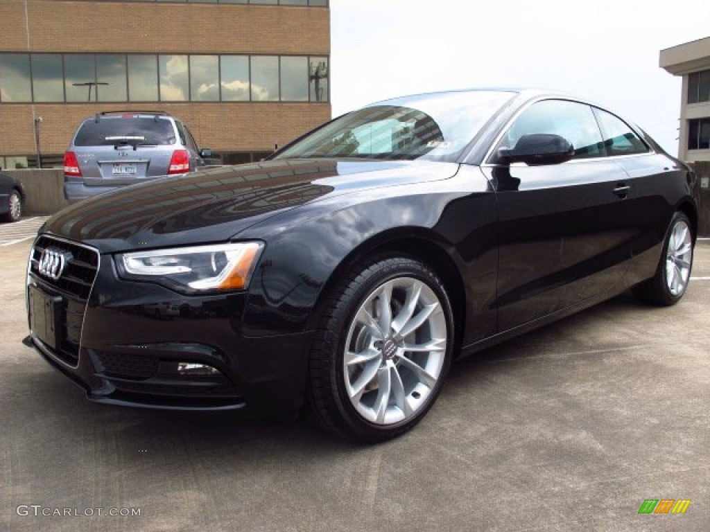 Phantom Black Pearl 2014 Audi A5 2.0T quattro Coupe Exterior Photo #83630704