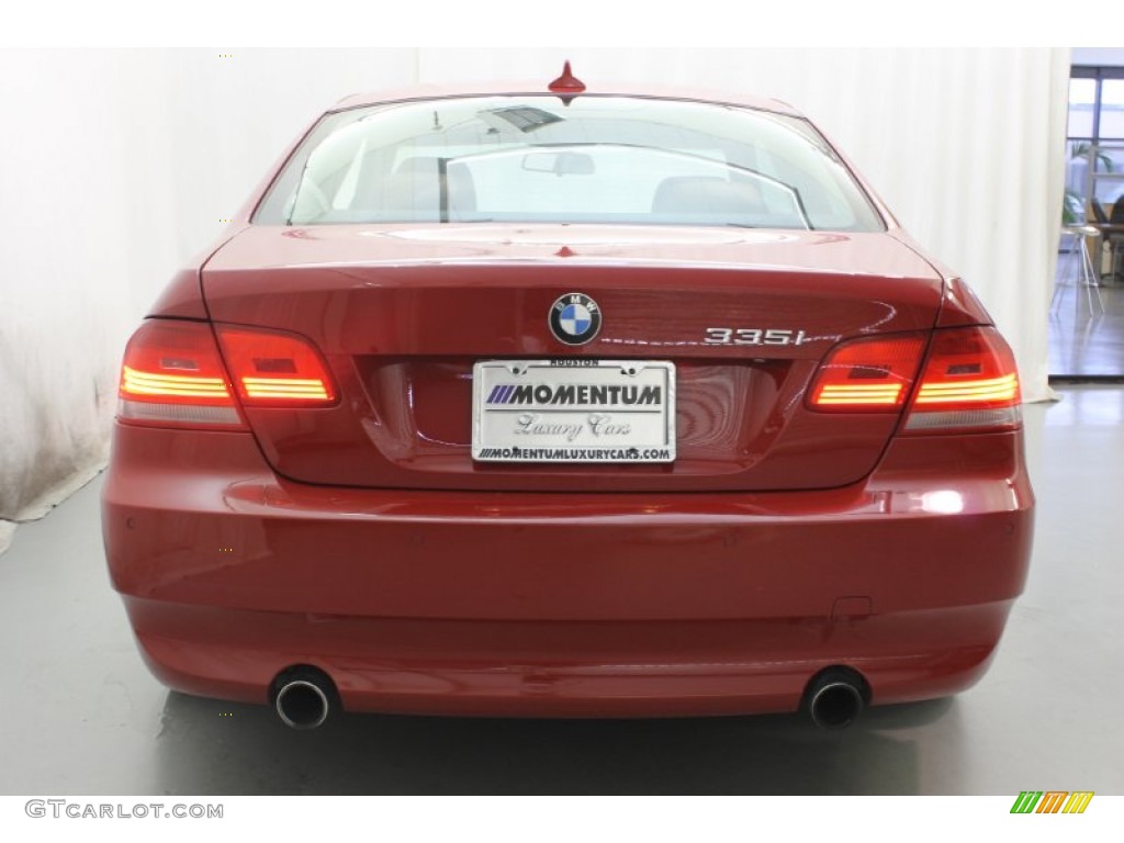 2007 3 Series 335i Coupe - Crimson Red / Saddle Brown/Black photo #8