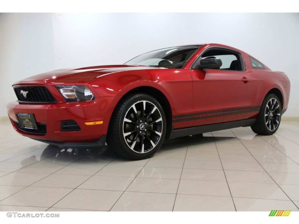 2011 Mustang V6 Coupe - Red Candy Metallic / Charcoal Black photo #21
